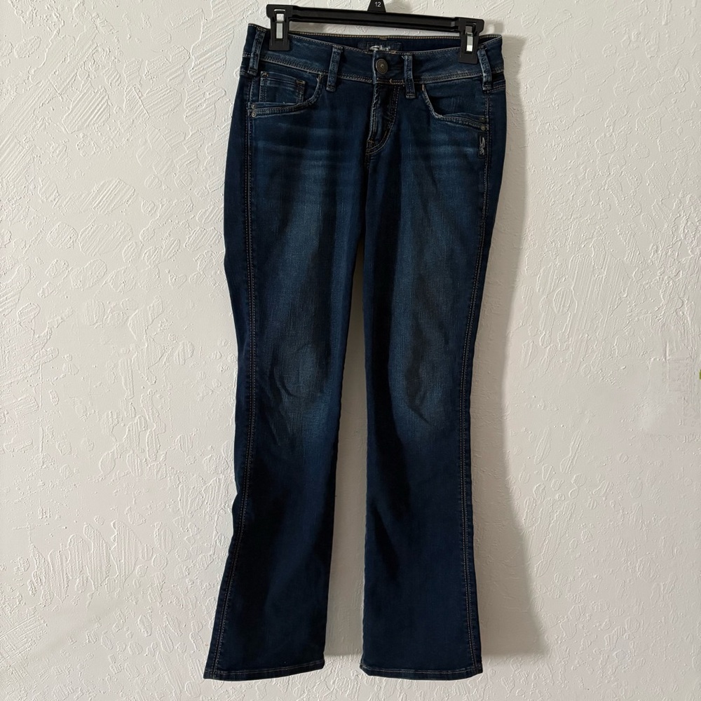 Silver Jeans Women Suki Slim Bootcut Meas  27x30 Stretch Blend (Tag Reads 26x31)